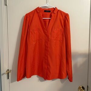 The Limited Tropical Orange Dress Shirt